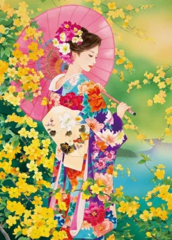 Epoch Jigsaw Puzzle 06-089 Japanese Art Haruyo Kimono (500 Pieces) New