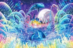 Epoch Jigsaw Puzzle 23-719 Lassen Fountain Magic (Glow In The Dark) (2016 S-Pieces) New