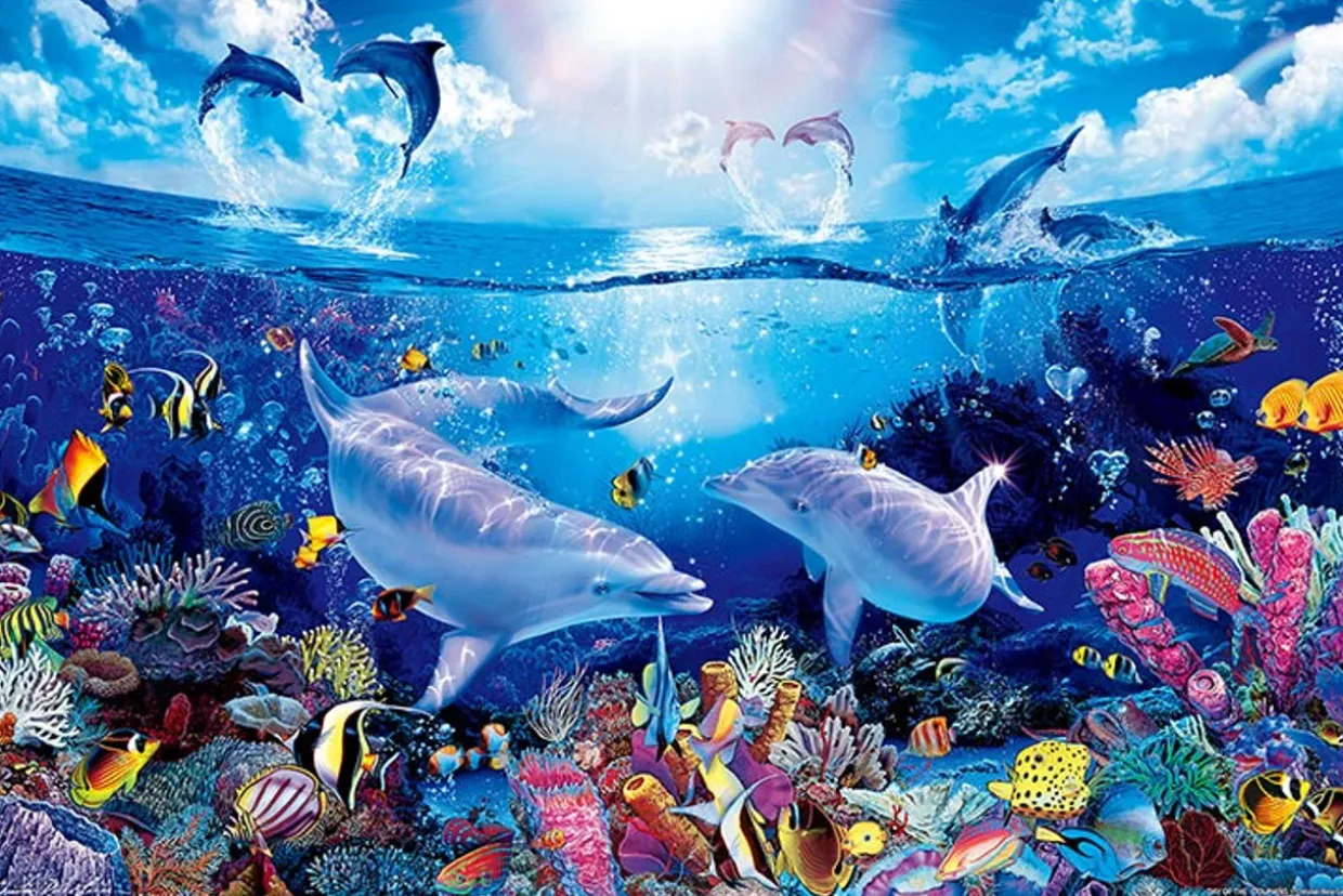 Epoch Jigsaw Puzzle 23-711 Lassen Day Of The Dolphins (2016 S-Pieces) Best Sale