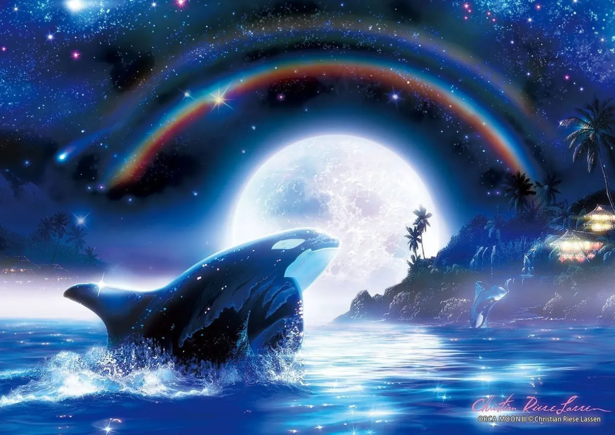 Epoch Jigsaw Puzzle 55-505 Lassen Orca Moon Iii (216 S-Pieces) Shop