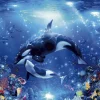 Epoch Jigsaw Puzzle 07-703 Lassen Love Of Orcas (500 Pieces) Sale