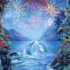 Epoch Jigsaw Puzzle 07-453 Lassen Fireworks In Paradise (500 Pieces) Hot