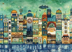 Epoch Jigsaw Puzzle 06-103 Noriko Nishimura Fairy Tale Art Night Town Full Of Stars (500 Pieces) Online