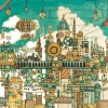 Epoch Jigsaw Puzzle 11-594 Noriko Nishimura Mouse Kingdom In Attic (1000 Pieces) Flash Sale