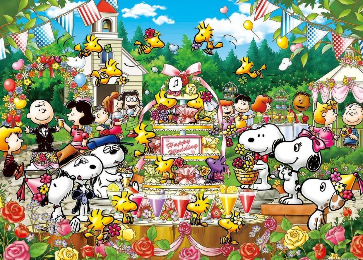 Epoch Jigsaw Puzzle 21-108 Peanuts Snoopy Woodstock Wedding (3000 S-Pieces) Best