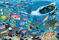 Epoch Jigsaw Puzzle 26-803 Taro Tomonaga, Friends Of The Aquarium (100 Pcs) Clearance
