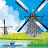 Epoch Jigsaw Puzzle 26-296 Tatsuo Hari Fairy Tale Art Kinderdijk Netherlands (300 Pieces) Discount