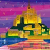 Epoch Jigsaw Puzzle 06-102 Tatsuo Hari Fairy Tale Art Mont Saint-Michel (500 Pieces) New