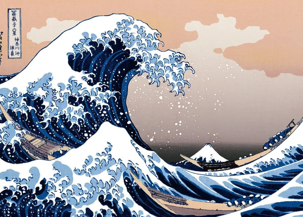 Epoch Jigsaw Puzzle 54-005 World Art The Great Wave Off Kanagawa Thirty-Six Views Of Mt. Fuji (2000 S-Pieces) Cheap