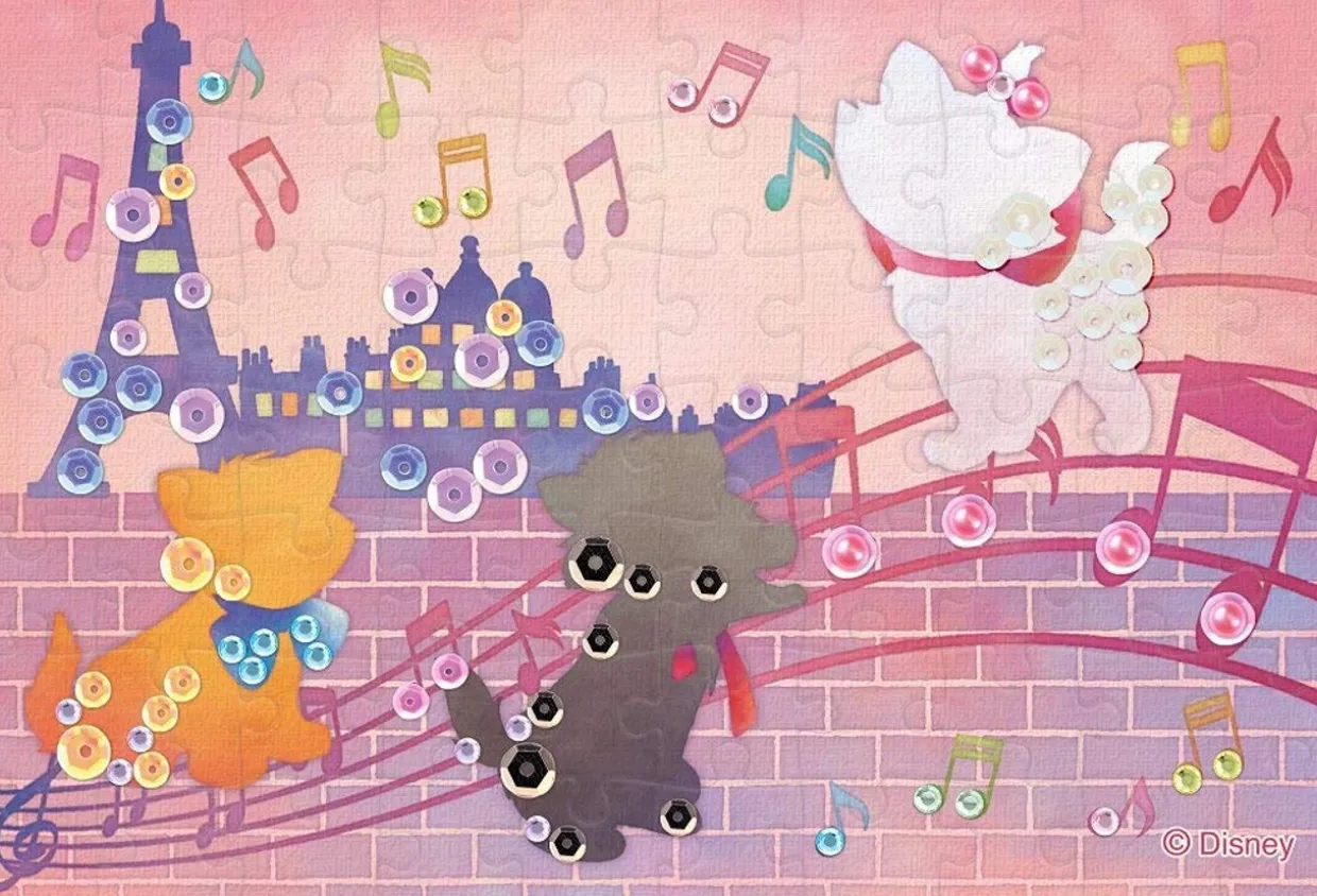 Epoch Jigsaw Puzzle Decoration 70-021 Disney The Aristocats Silhouette (70 Pieces) Sale