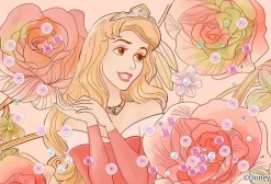 Epoch Jigsaw Puzzle Decoration 70-013 Disney Sleeping Beauty Aurora Royal Floral (70 Pieces) Shop