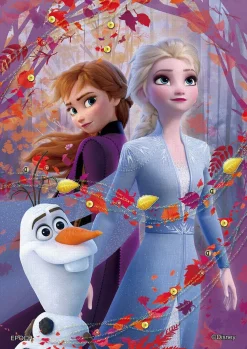 Epoch Jigsaw Puzzle Decoration 72-022 Disney Elsa & Anna Autumn Red (108 Pieces) Hot