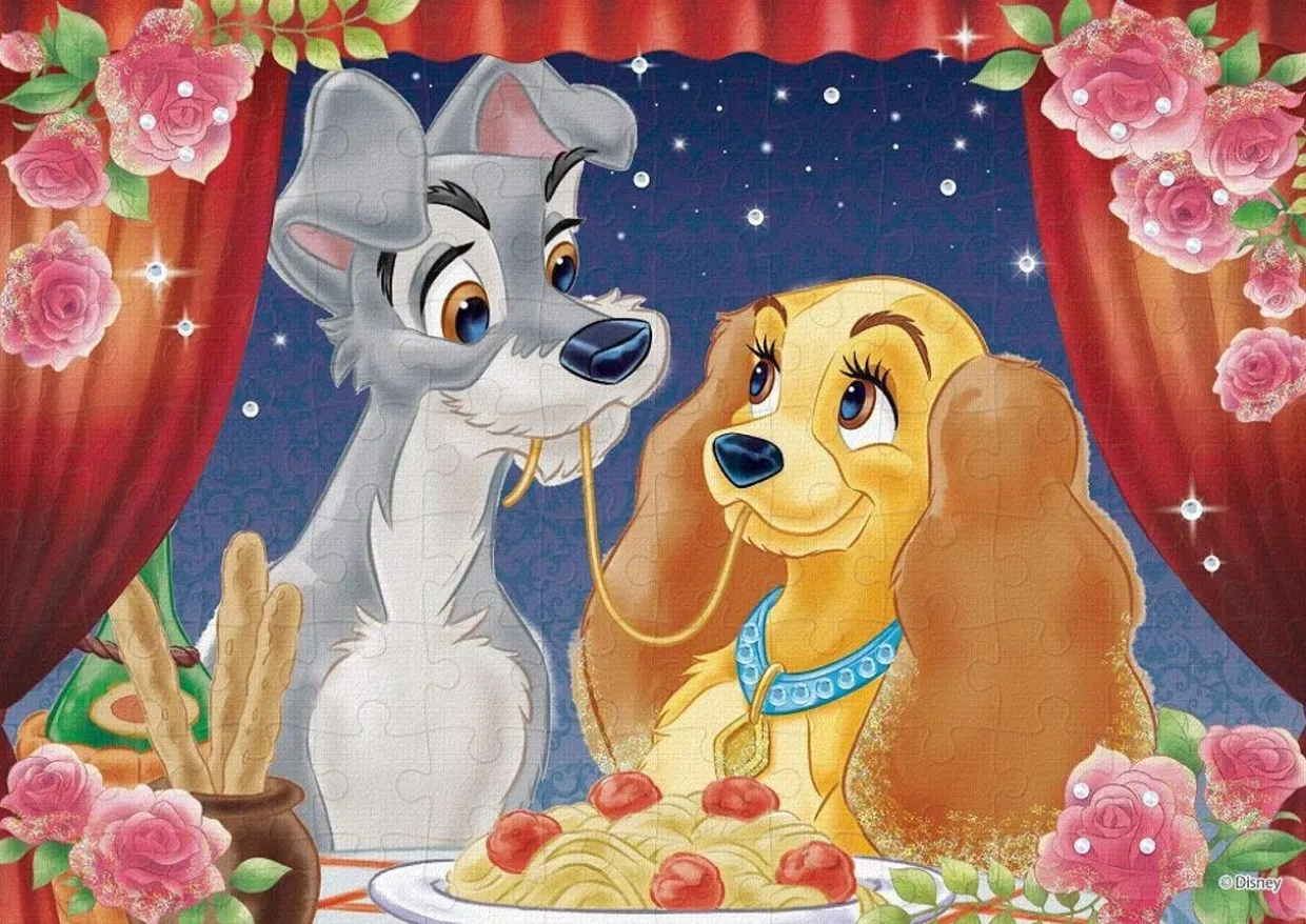 Epoch Jigsaw Puzzle Decoration 72-012 Disney Lady & The Tramp (108 Pieces) Discount