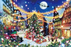 Epoch Jigsaw Puzzle 12-061S Christmas Eve In Rothenburg Germany (Glow In The Dark) (1000 Pieces) Best Sale