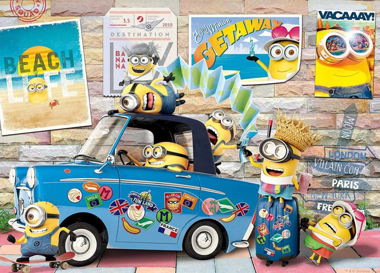 Epoch Jigsaw Puzzle 06-098S Despicable Me Minions Vacation (500 Pieces) Clearance