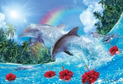 Epoch Jigsaw Puzzle 58-502S Lassen Shining Dolphins (450 S-Pieces) Store