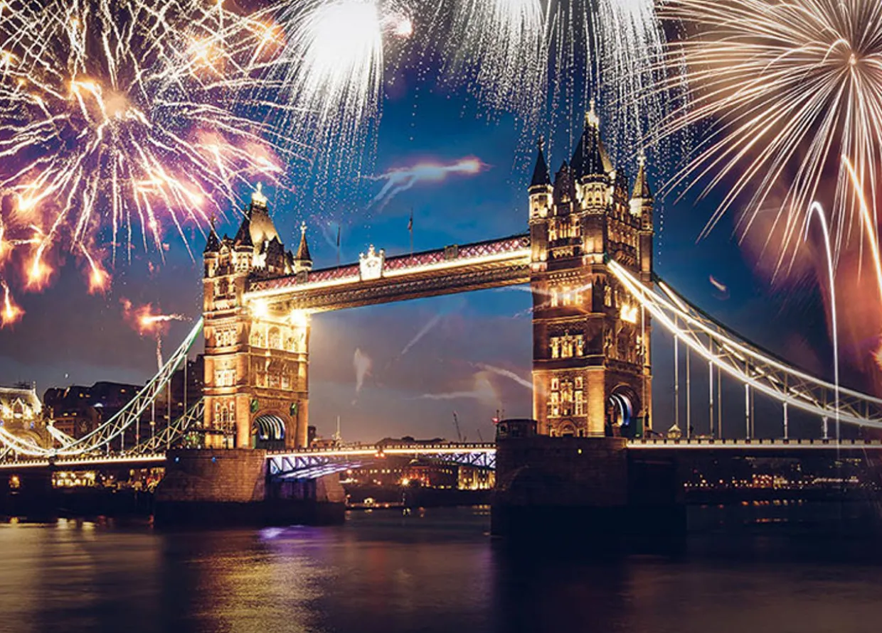 Epoch Jigsaw Puzzle 79-352S London Fireworks New Year's Eve Countdown (500 Pieces) Flash Sale