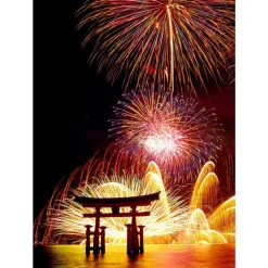 Epoch Jigsaw Puzzle 79-105S Miyajima Fireworks Hiroshima Japan (500 Pieces) Shop