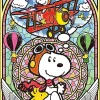Epoch Jigsaw Puzzle 58-003S Peanuts Snoopy Flying Pilot (450 S-Pieces) Outlet