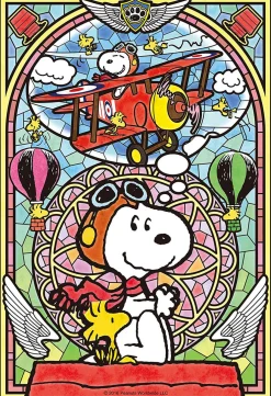Epoch Jigsaw Puzzle 58-003S Peanuts Snoopy Flying Pilot (450 S-Pieces) Outlet