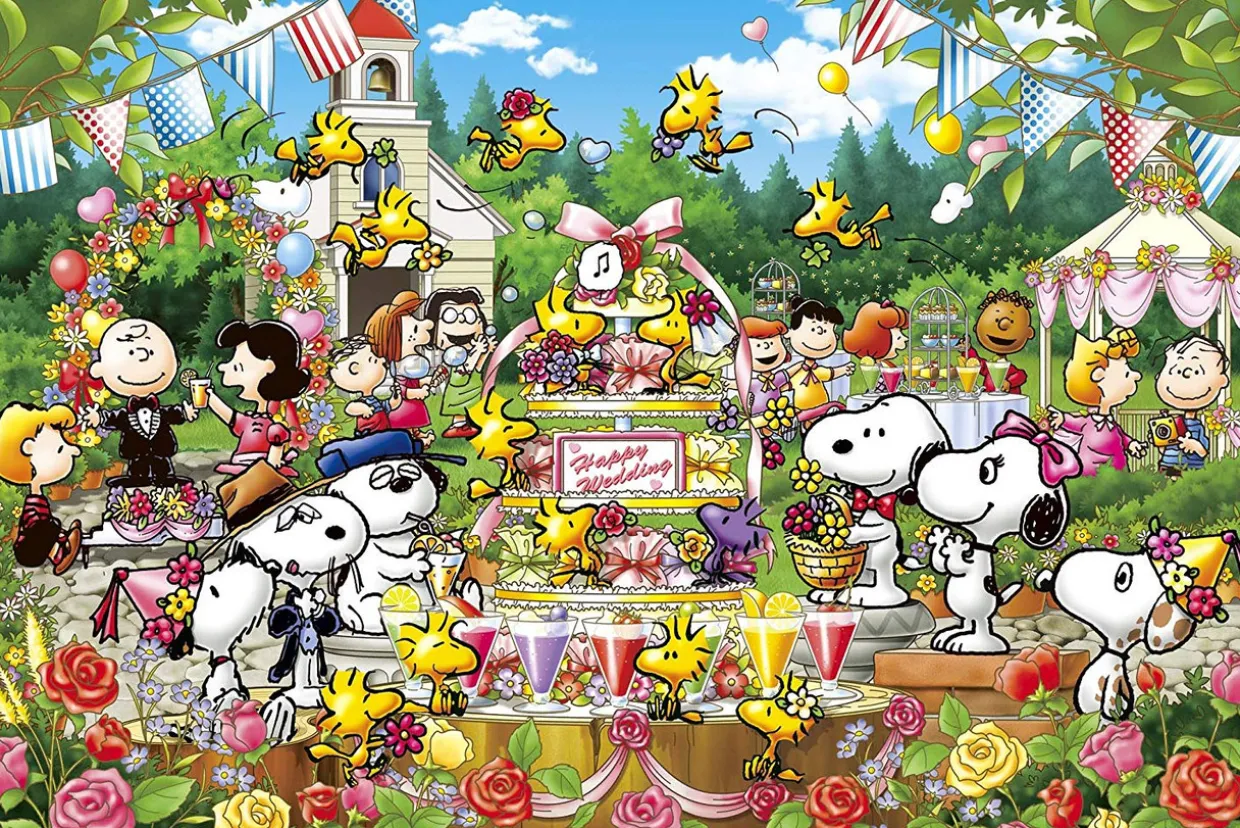 Epoch Jigsaw Puzzle 11-540S Peanuts Snoopy Woodstock's Wedding (1000 Pieces) New