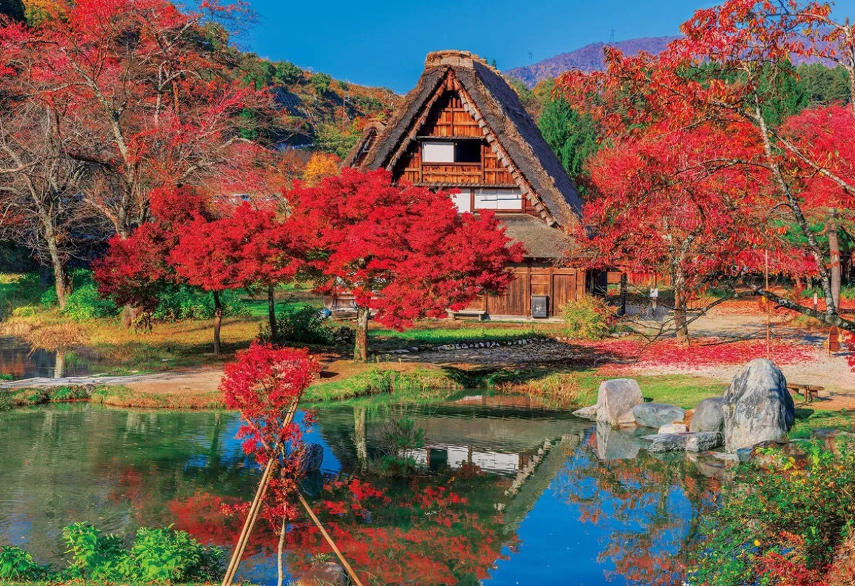 Epoch Jigsaw Puzzle 25-193S Sirakawago (Gifu) In Autumn Japan (300 Pieces) Flash Sale