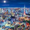 Epoch 12-514S Jigsaw Puzzle Glittering Tokyo Night (Glow In The Dark) (1000 Pieces) Sale