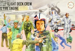 Store Fujimi 1/72 Us Navy Fire Truck And Deck Crew Set Plastic Model