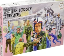 Store Fujimi 1/72 Us Navy Fire Truck And Deck Crew Set Plastic Model