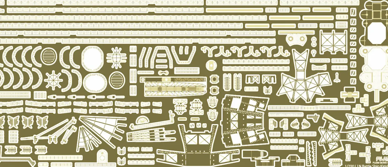 Outlet Fujimi Full Hull 1/700 Ijn Battleship Kirishima Full Hull Model Special Ver. W/Photo-Etched Parts Plastic Model