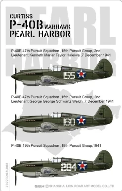 Sale Great Wall Hobby 1/32 P-40B Pearl Harbor Curtiss Warhawk Plastic Model