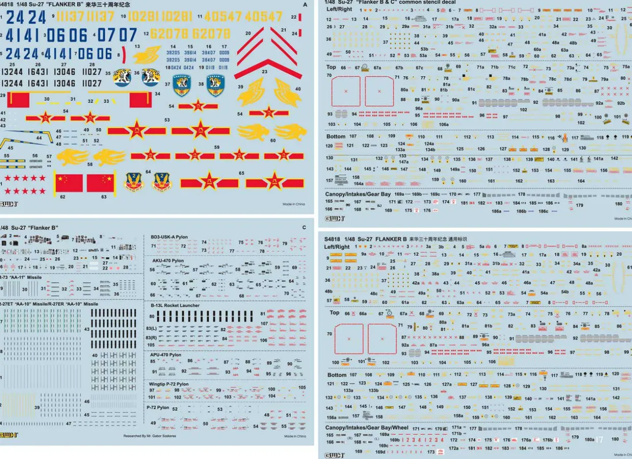 New Great Wall Hobby 1/48 Su-27 Flanker-B Chinese Air Force Operation 30Th Anniversary Plastic Model