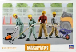 Shop Hasegawa 1/35 Construction Workers Set A Plastic Model