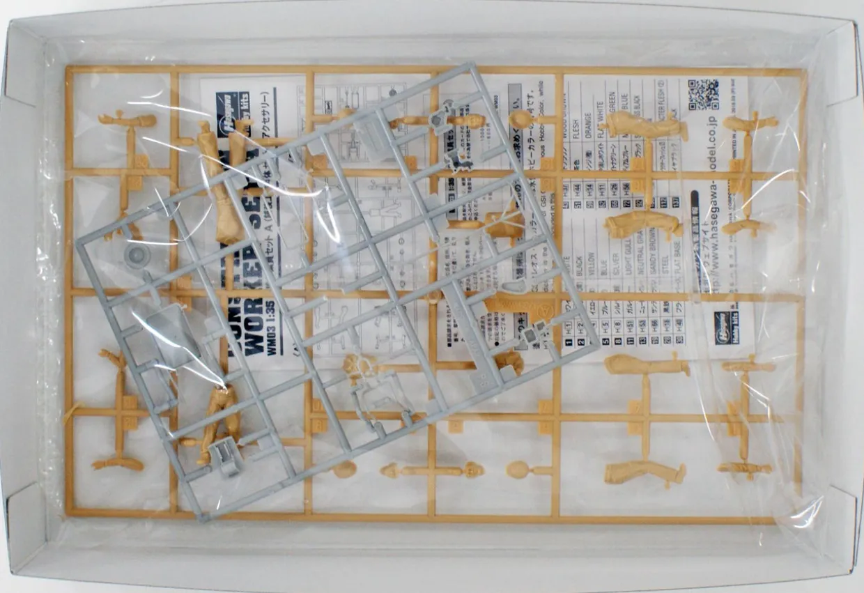 Shop Hasegawa 1/35 Construction Workers Set A Plastic Model