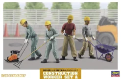Shop Hasegawa 1/35 Construction Workers Set A Plastic Model