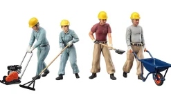Shop Hasegawa 1/35 Construction Workers Set A Plastic Model