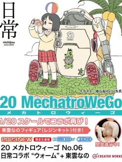 Outlet Hasegawa 1/20 Mechatrowego No.06 Nichijou Collaboration Warm Plastic Model + Nano Shinonome 1/20 Resin Figure