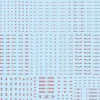 Fashion HiQparts 1/144 Rb03 Caution Decals Red & Gray Rb03-144Rag