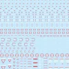 Outlet HiQparts 1/100 Rb02 Caution Decals White & Red