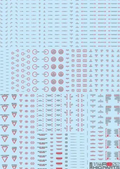 Online HiQparts 1/144 Rb02 Caution Decal Red & Gray