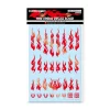 Online HiQparts Fire Tribal Decals Solid Metallic Red