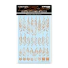 Shop HiQparts Fire Tribal Decals Outline Metallic Orange