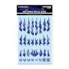 Clearance HiQparts Fire Tribal Decals Solid Metallic Violet