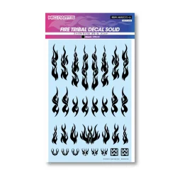 Clearance HiQparts Fire Tribal Decals Solid Black
