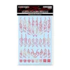 Discount HiQparts Fire Tribal Decals Outline Metallic Red