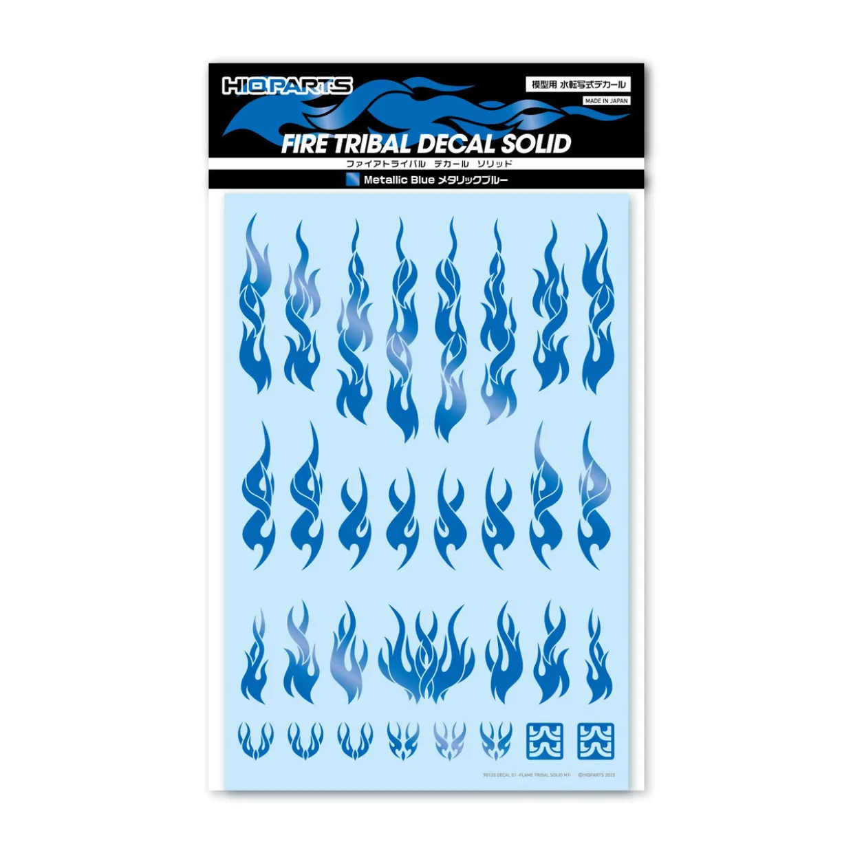Outlet HiQparts Fire Tribal Decals Solid Metallic Blue