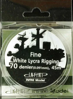 Sale INFINI Model Fine White Lycra Rigging 70 Denier 45M (145Ft)