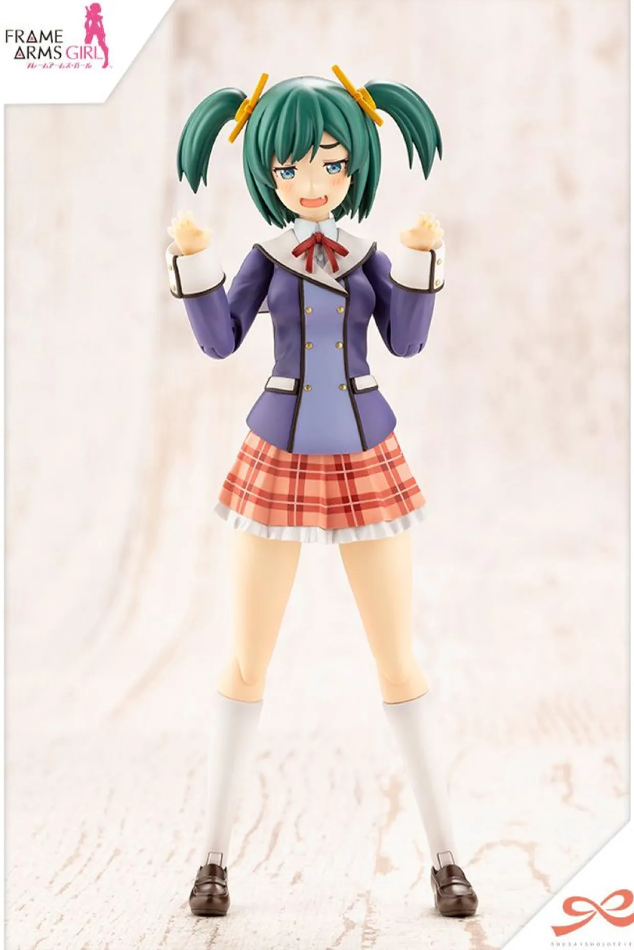 Outlet Kotobukiya 1/10 Sousai Shoujo Teien Bukiko Kotobuki Wakaba Girl's High School Winter Uniform Plastic Model