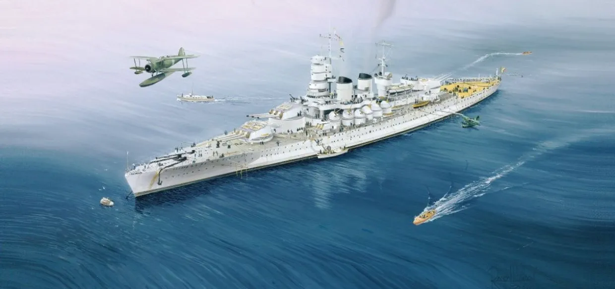 Flash Sale Pit-Road 1/700 Skywave Italian Navy Battleship Vittorio Veneto 1940 Plastic Model