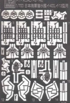 Hot Pit-Road Skywave 1/700 Ijn Submarine I-400 & I-401 W/Photo-Etched Parts Plastic Model